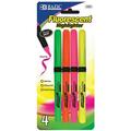 Bazic Products Bazic Pen Style Fluorescent Highlighters w/ Cushion Grip 4/Pack Pack of 24 2321